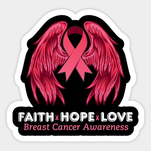 Breast Cancer Sticker by Diannas